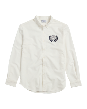 TS Crest White Oxford Shirt