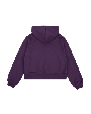The Story Of Us Purple Crop Hoodie