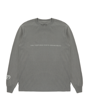 The Tortured Poets Department Gray Photo Long Sleeve T-Shirt