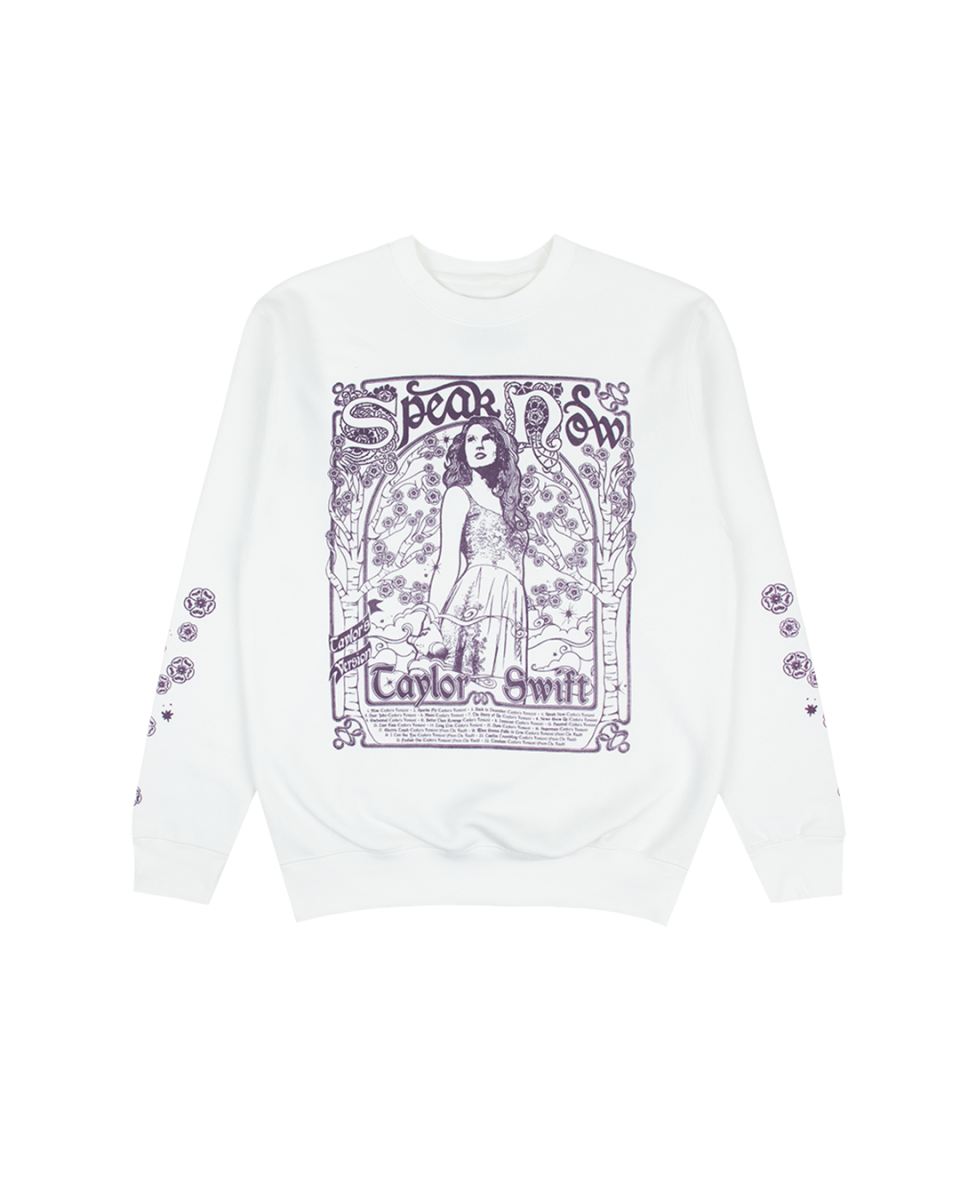 Speak Now (Taylor's Version) Tracklist White Crewneck