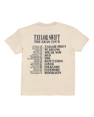 Taylor Swift | The Eras Tour Through LA Beige T-Shirt