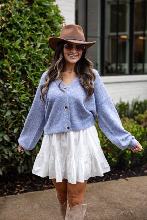 Bluebell Breeze Knit Sweater Cardigan