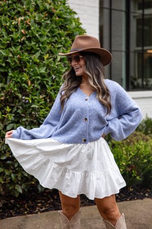 Bluebell Breeze Knit Sweater Cardigan