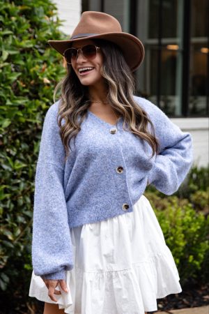 Bluebell Breeze Knit Sweater Cardigan