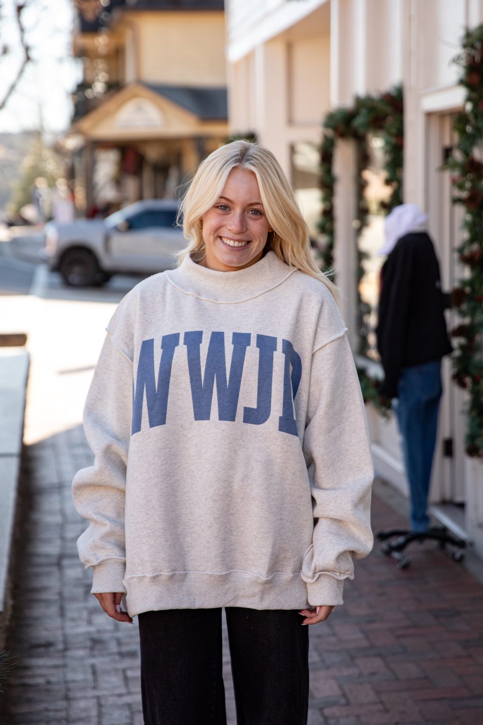 WWJD Reversible Mockneck Sweatshirt